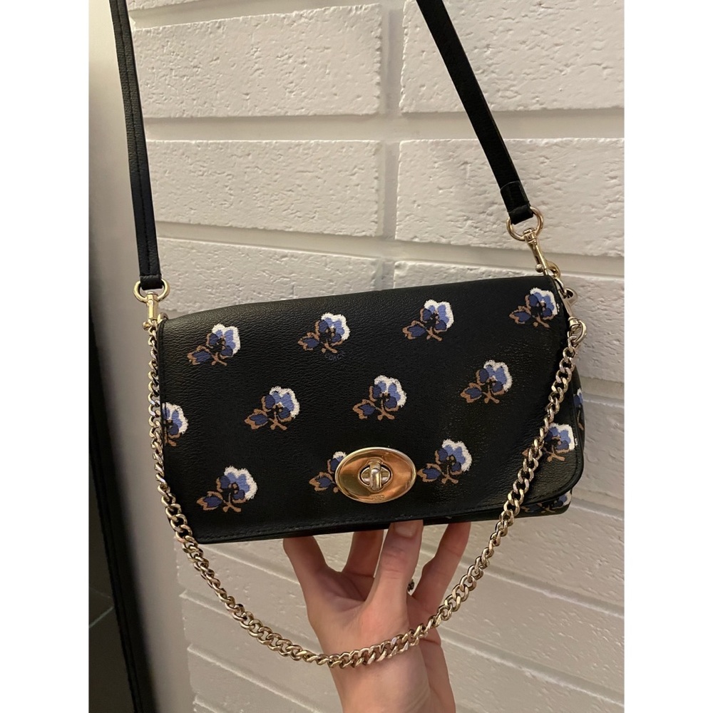 Coach Mini Ruby Bramble Rose Crossbody Purse